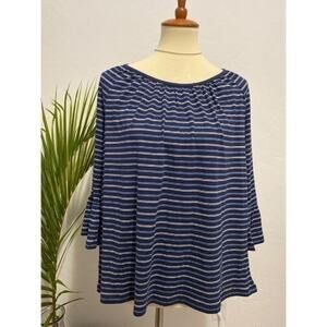 NWT Michael Kors Navy Stripe Top Size Medium